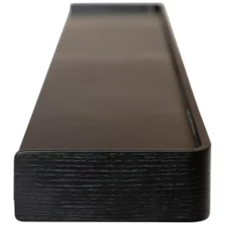Hioshop Protopia Dan-Form wandplank met haken 9 haken fineer essen zwart