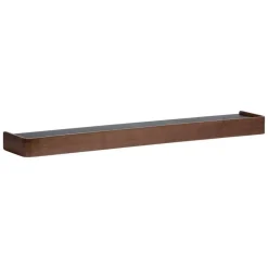 Hioshop Protopia Dan-Form wandplank met haken 9 haken fineer walnoot