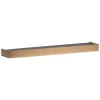 Hioshop Protopia Dan-Form wandplank met haken 9 haken fineer eik