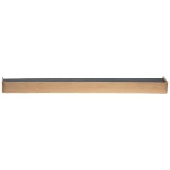Hioshop Protopia Dan-Form wandplank met haken 9 haken fineer eik