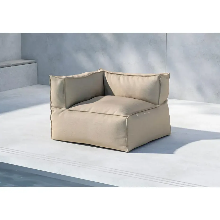 Hioshop Rambo zitzak hoekdeel beige