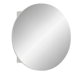 Hioshop Riff spiegelkast Ø70 cm 1 deur wit