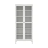 Hioshop Roma vitrinekast 2 deuren wit