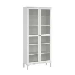 Hioshop Roma vitrinekast 2 deuren wit