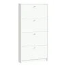 Hioshop Schoenenkast wit mat 75x148x17 cm Escape