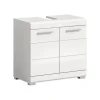 Hioshop Scout wastafel 2 deuren- 2 lades wit hoogglans- wit