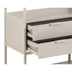 Hioshop Sea wandkast 2 lades 3 planken grijs