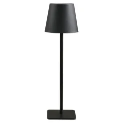 Hioshop Senta bureaulamp oplaadbaar zwart
