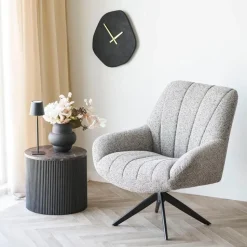 Hioshop Senta bureaulamp oplaadbaar zwart