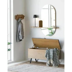 Hioshop Senta bureaulamp oplaadbaar zwart