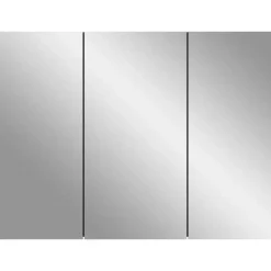 Hioshop Soft spiegelkast 3 spiegeldeuren grijs Nachbildung