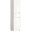 Hioshop Solero badkamerkast 2 deuren- 1 lade wit hoogglans- wit