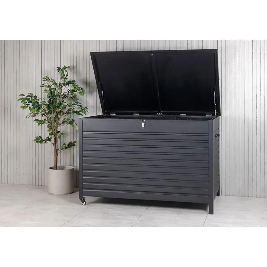 Hioshop Tiana opbergbox zwart