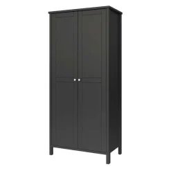 Hioshop Tromsø kledingkast 2 deuren koffiekleur