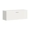 Hioshop Vaga schoenenkast wandgemonteerd 104x39cm 1 klepdeur wit