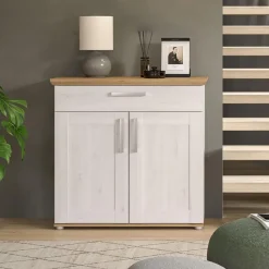 Hioshop Verona schoenenkast 1 lade 2 deuren lariks decor
