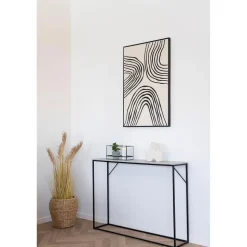 Hioshop Vita sidetable 1 plank travertin decor