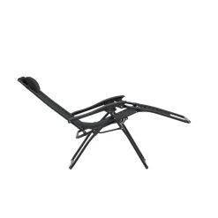 Hioshop Vulcano ligstoel zwart
