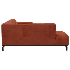 Hoekbank Lola links - terracotta