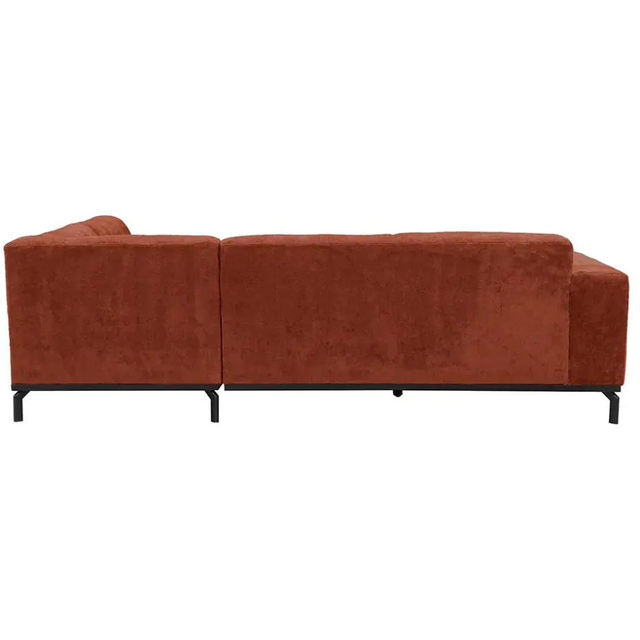 Hoekbank Lola rechts - terracotta