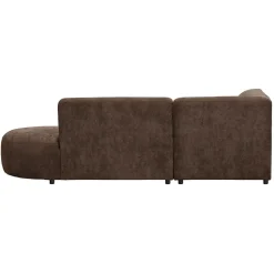 Hoekbank Luna links - stof Rebel - terra