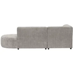 Hoekbank Luna links - stof Cremona - beige