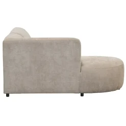 Hoekbank Luna links - stof Rebel - beige