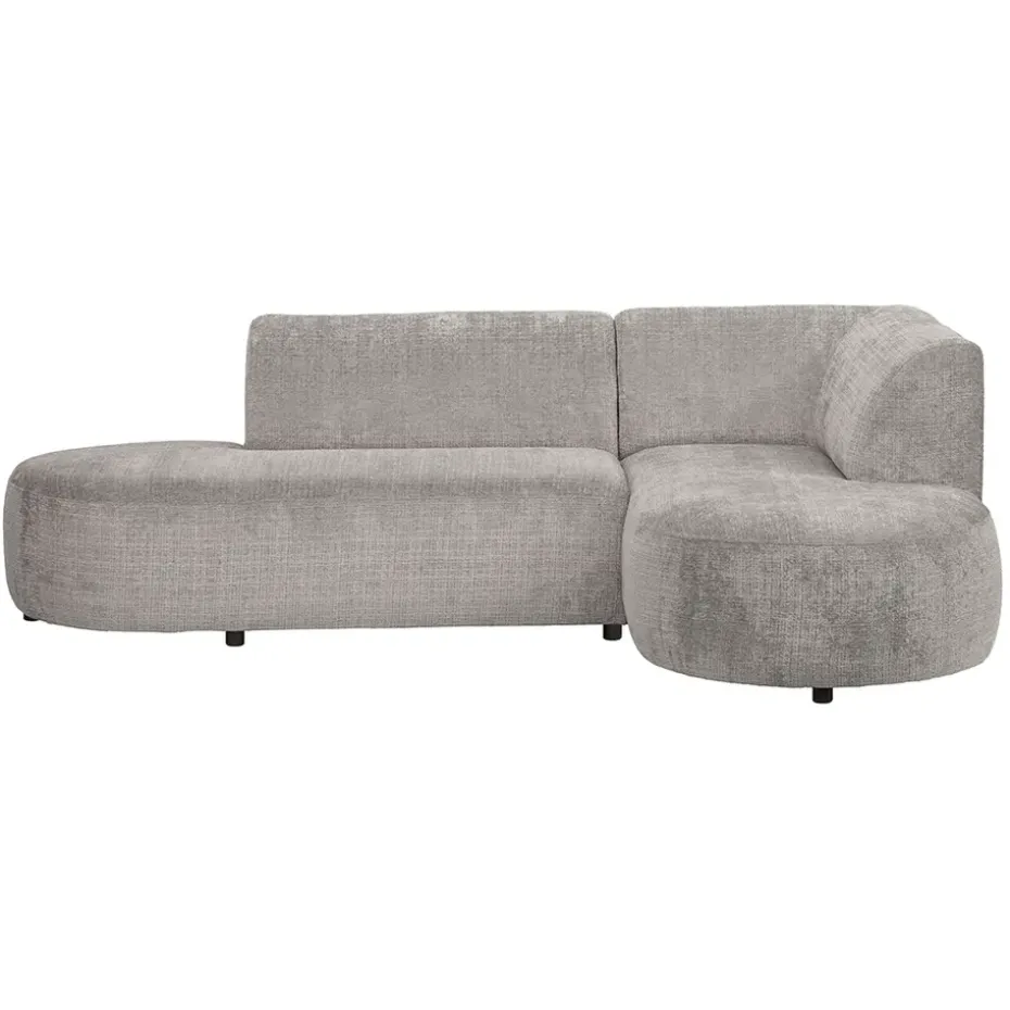 Hoekbank Luna rechts - stof Cremona - beige