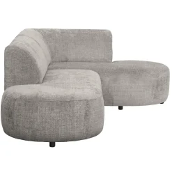 Hoekbank Luna rechts - stof Cremona - beige