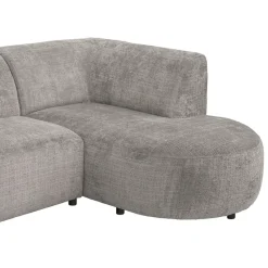 Hoekbank Luna rechts - stof Cremona - beige