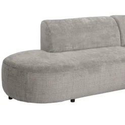 Hoekbank Luna rechts - stof Cremona - beige