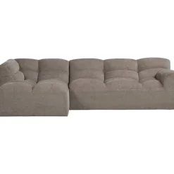 Hoekbank Tibas links - stof Raven - beige