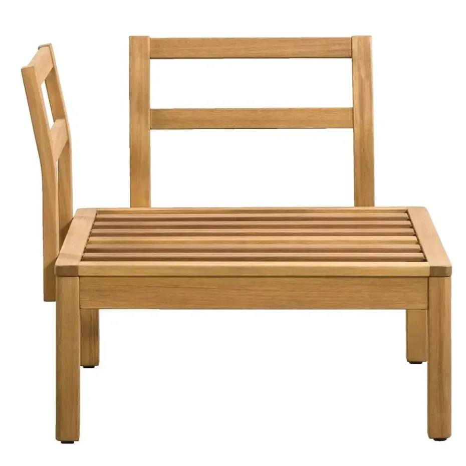 Hoekfauteuil Orleàns - eucalyptushout - 78x78x65 cm