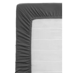 Hoeslaken Jersey - antraciet - 140x200 cm