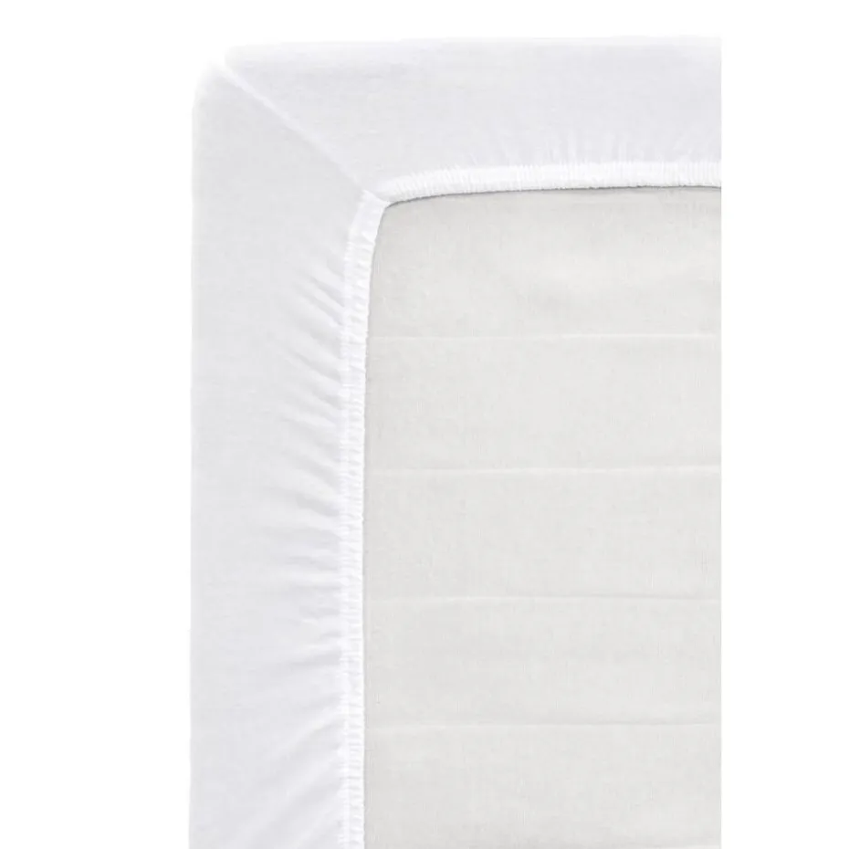 Hoeslaken Jersey - wit - 160 x 200 cm
