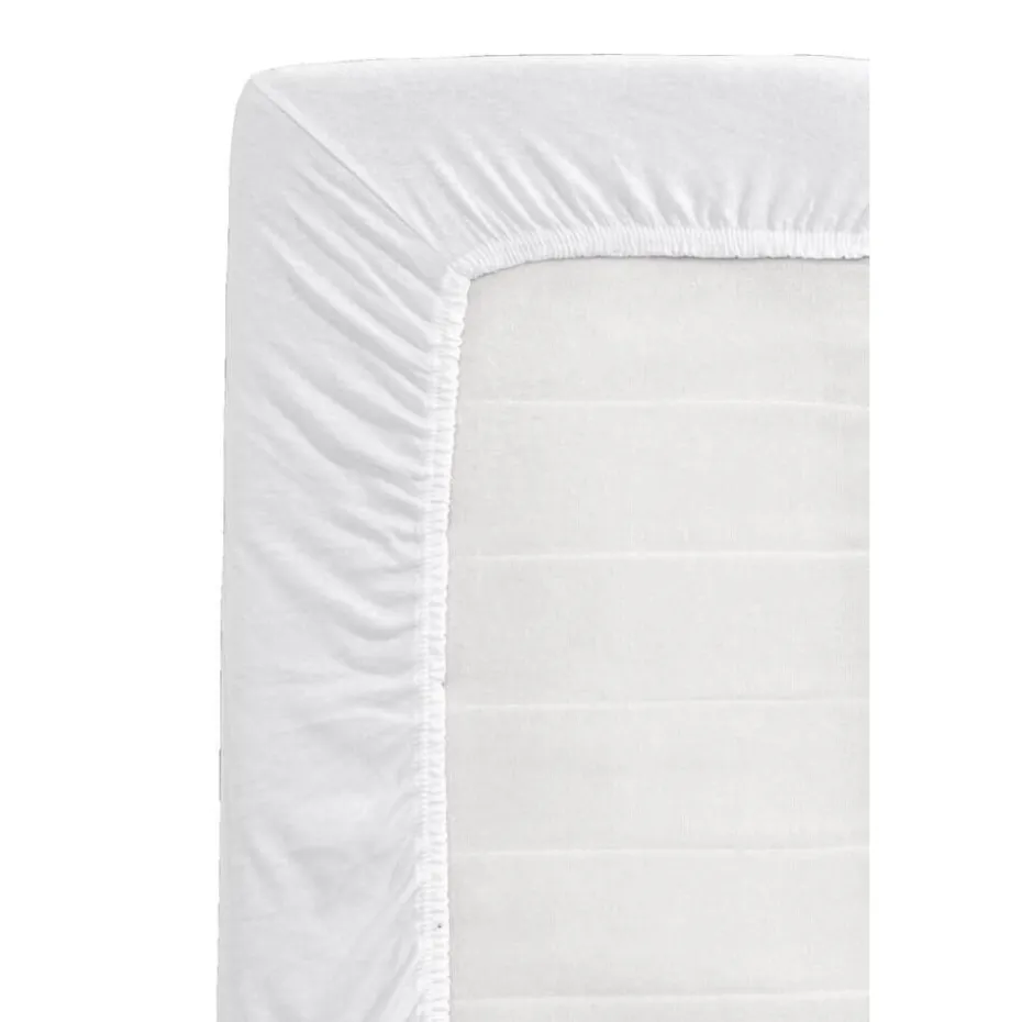 Hoeslaken Jersey - wit - 90x200 cm