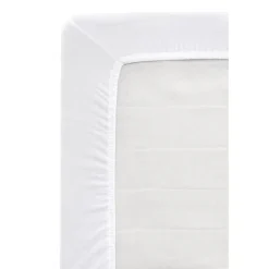 Hoeslaken Jersey - wit - 90x200cm