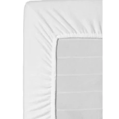 Hoeslaken Molton katoen - wit - 180x200 cm