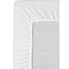 Hoeslaken Molton stretch - wit - 180x200 cm