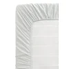 Hoeslaken Percale katoen - lichtgrijs - 140x200 cm