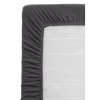 Hoeslaken Recycled polyester - antraciet - 90x200 cm
