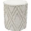 Home Deco Factory Bijzet poef Berber Mirage - MDF - 37 x 41 cm