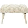 Home Deco Factory Bijzet krukje Berber Mirage - hout - 60 x 40 cm