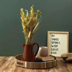 Home Deco Factory dienblad van Acacia - 40 x 5 cm - bruin