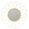 Home deco factory Rotanspiegel - bloem - D50 cm - bohemian