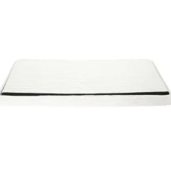 Home Deco Poef - Cocoonen - MDF/polyester - wit - 76 x 38 cm