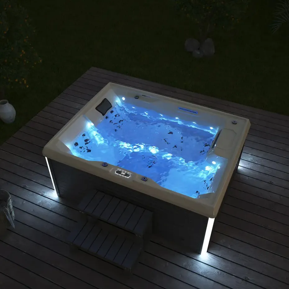 HOME DELUXE Buitenwhirlpool STREAM PURE 211 x 156 cm