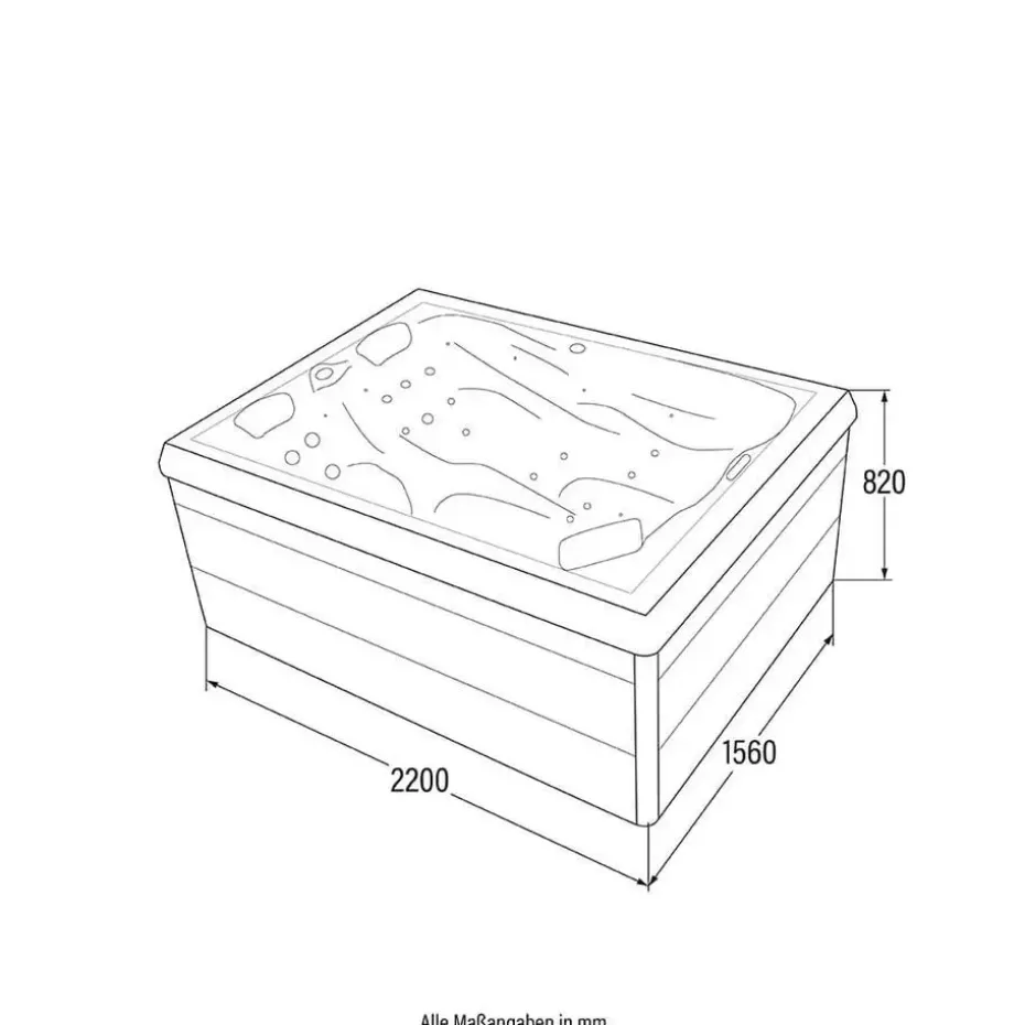 HOME DELUXE Buitenwhirlpool SUNSET PURE