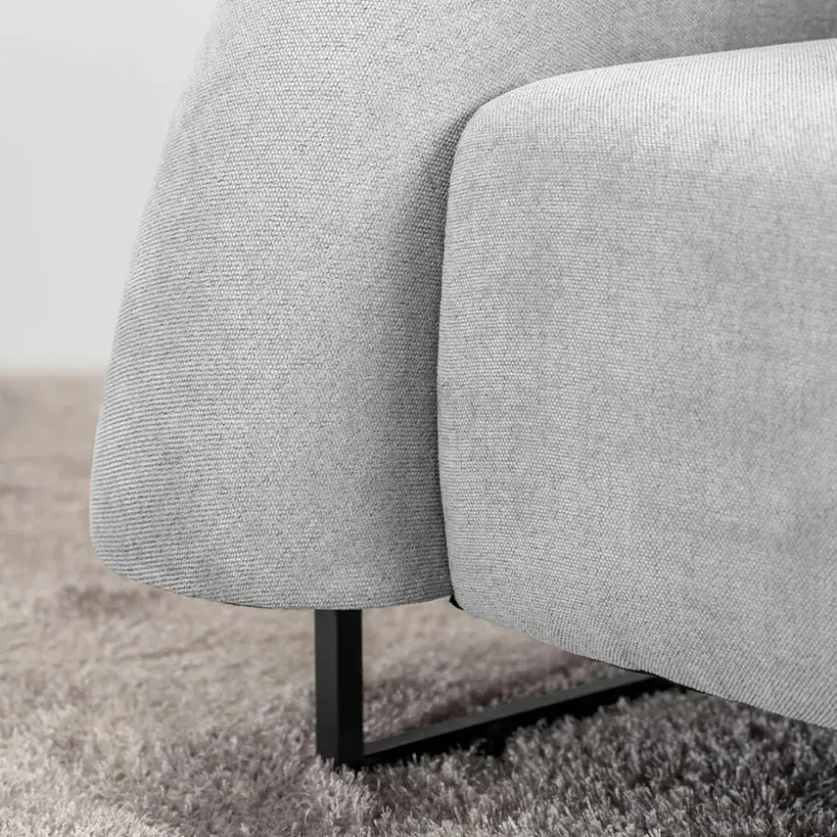 HOME DELUXE fauteuil MACA fluweel stof beige - 95 x 73 x 88 cm
