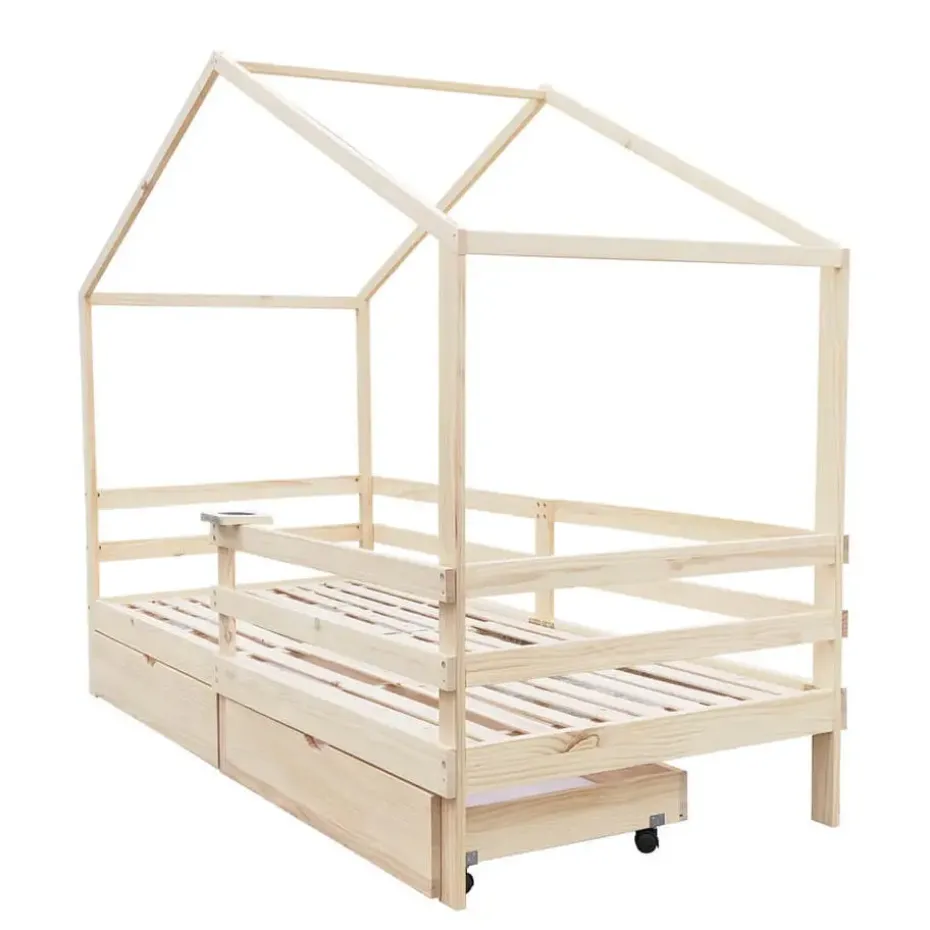HOME DELUXE Kinderbed WOLKENLAND Naturel Met Lades